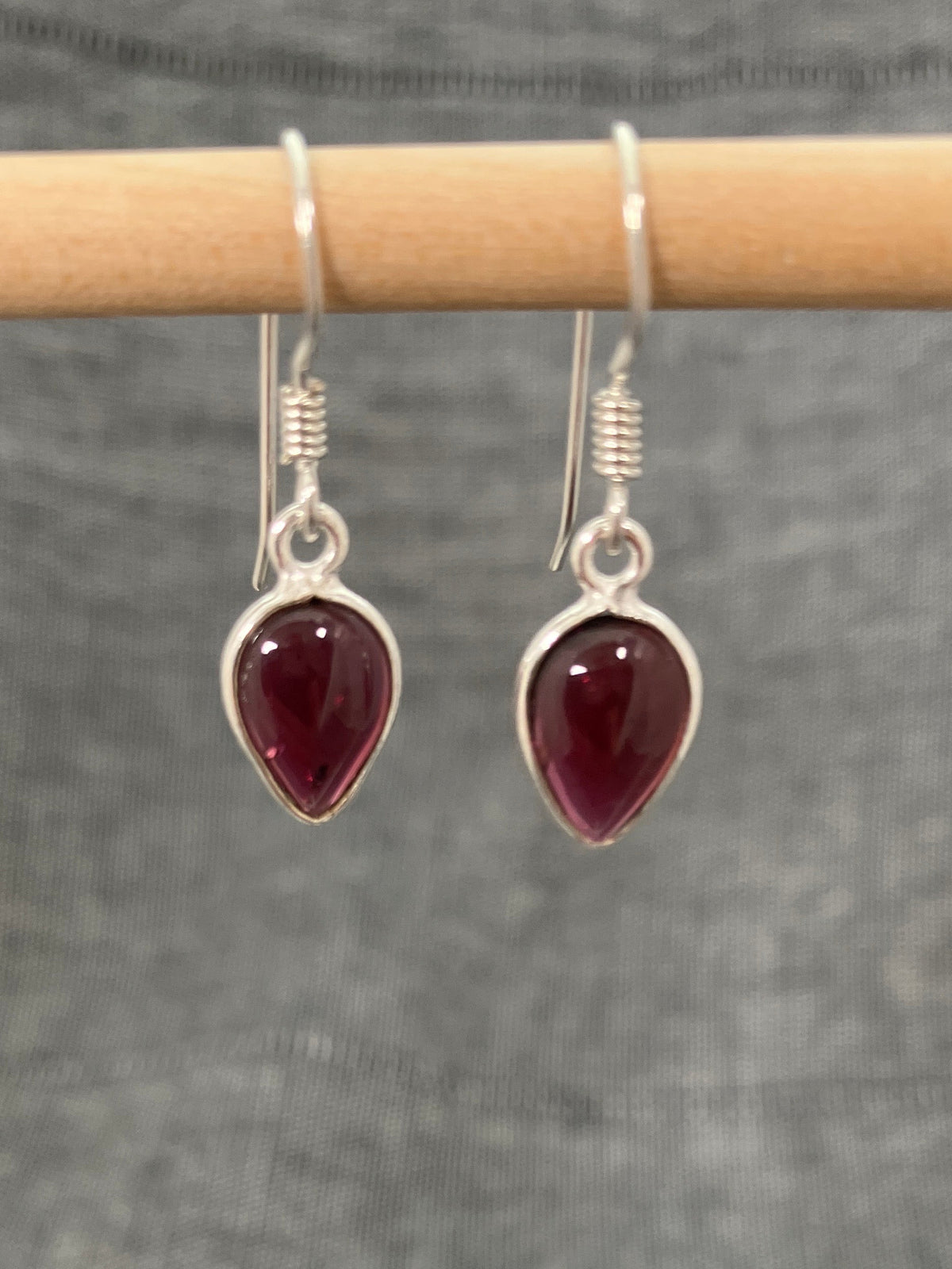 Garnet Teardrop Earrings