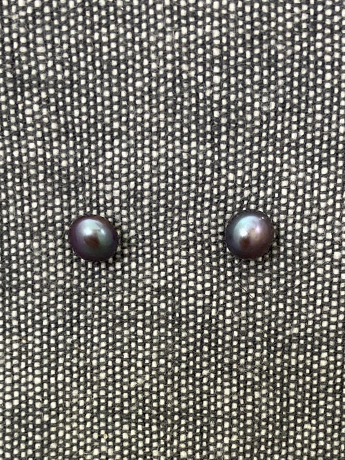 5mm Black Pearl Studs