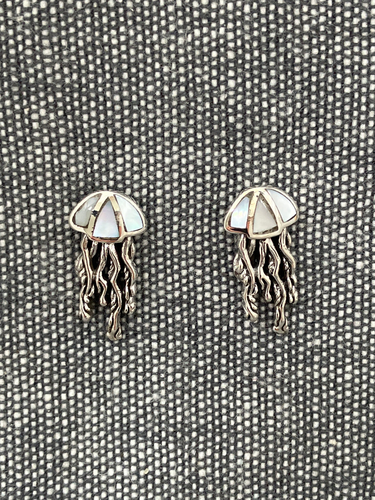 Mother Of Pearl Jellyfish Studs