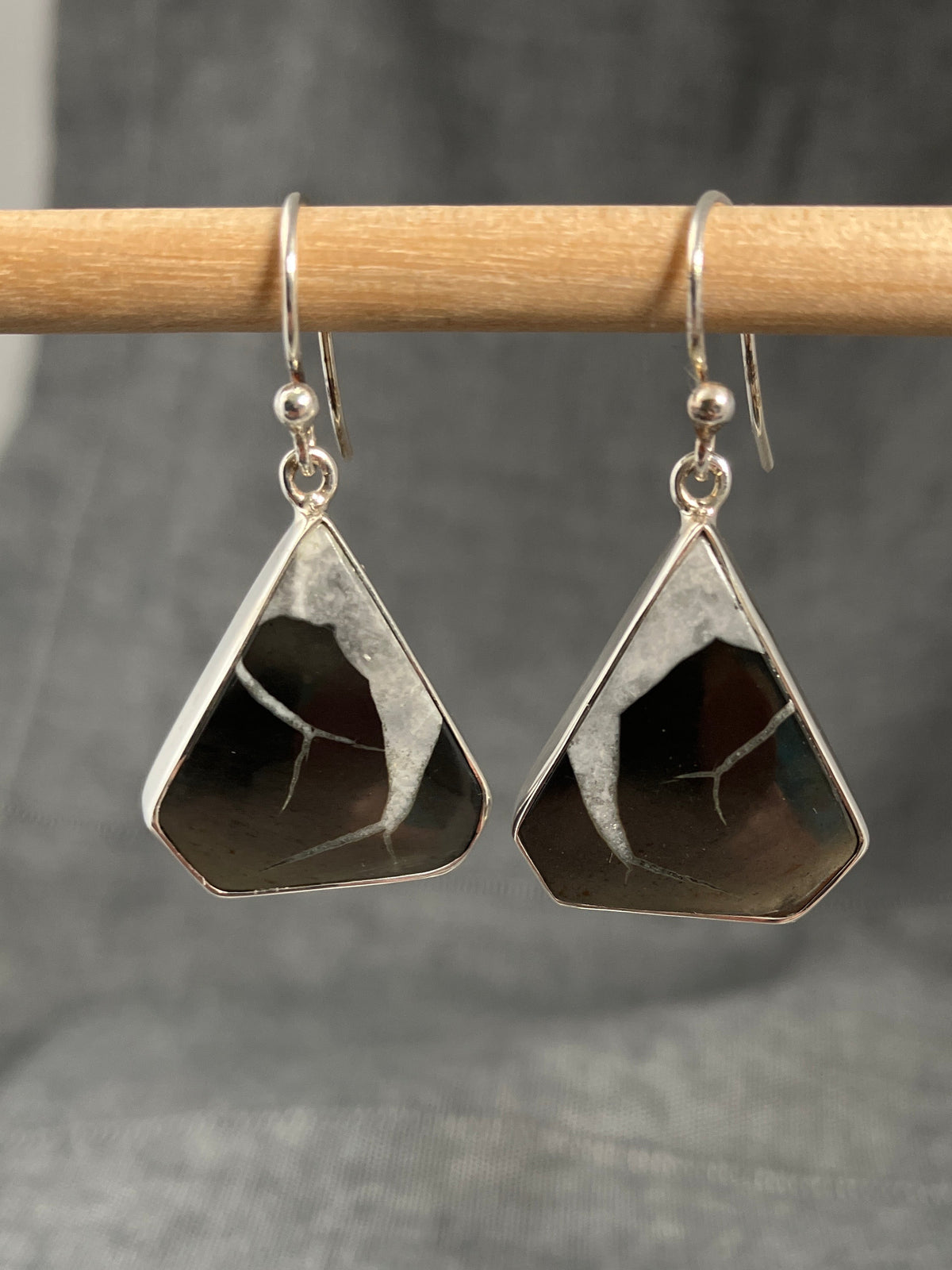 Dragon Jasper Triangle Earrings