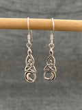 Celtic Knot Moon Earrings
