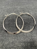Flattened Creole Hoops