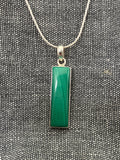Malachite Rectangle Pendant