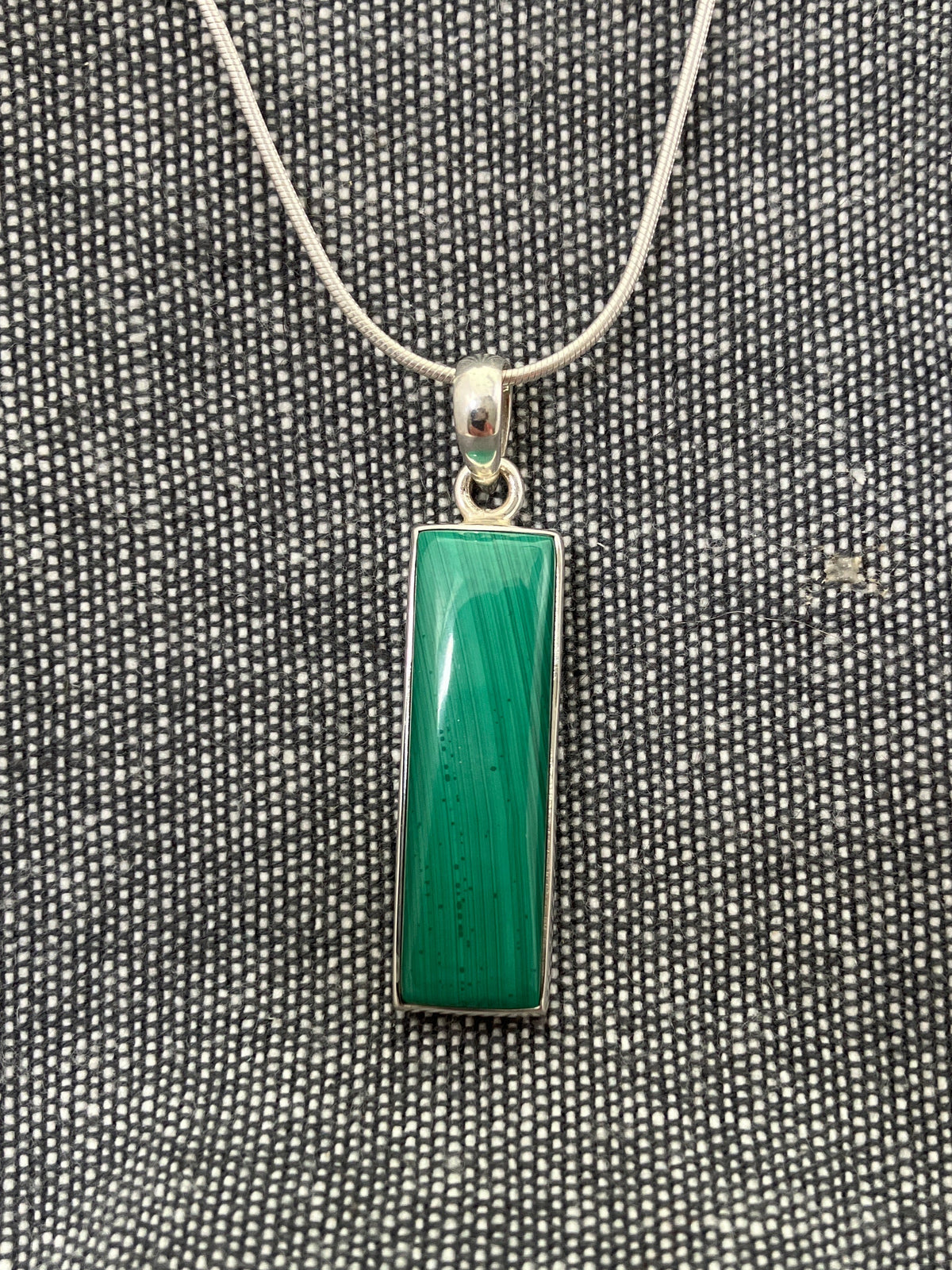 Malachite Rectangle Pendant
