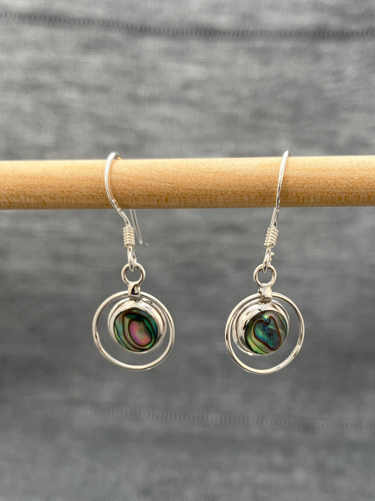 Paua Shell Circles Earring