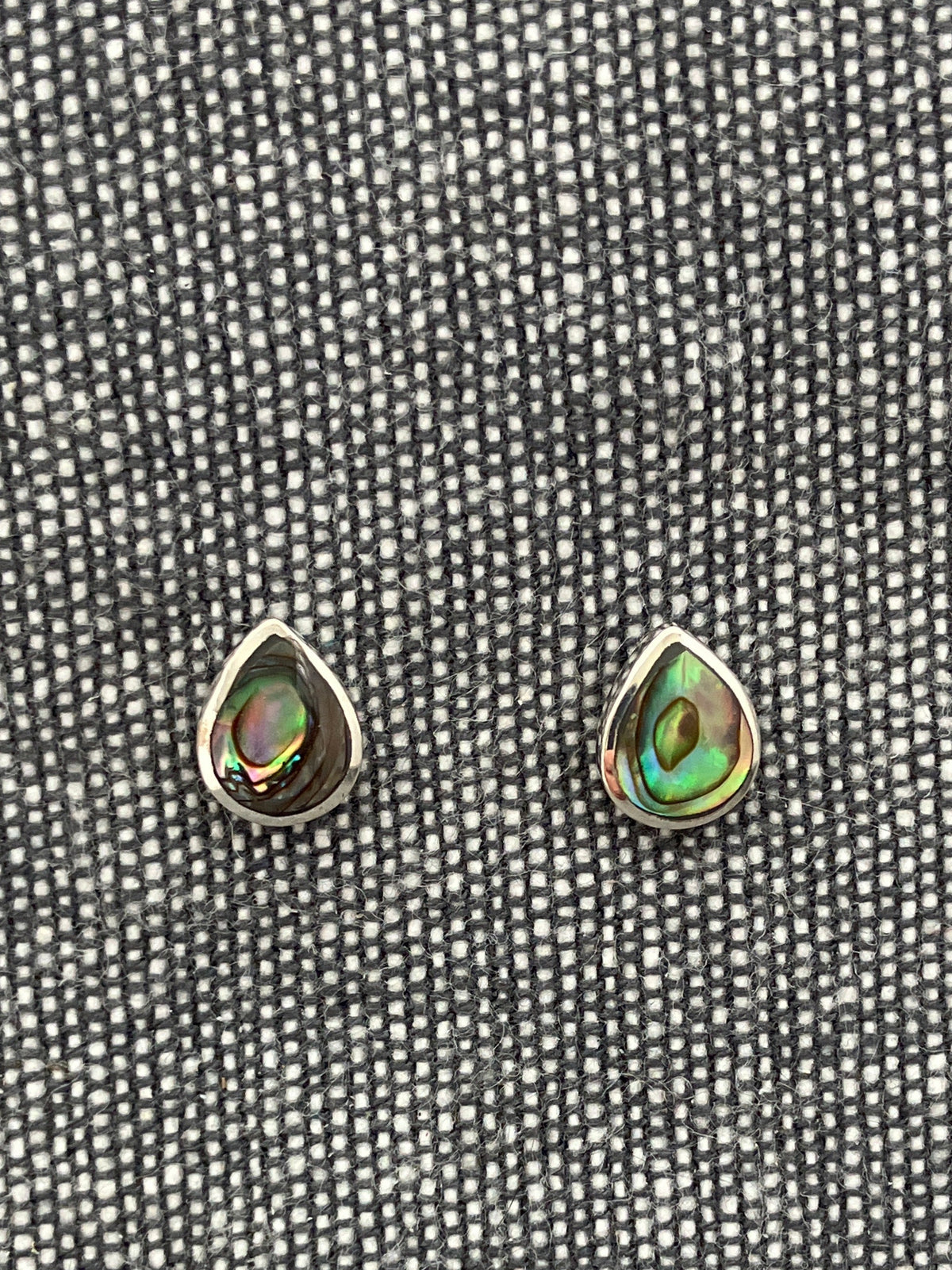 Paua Shell Pear Studs