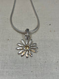 Citrine Daisy Pendant