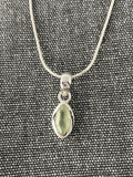 Prehnite Little Leaf Pendant