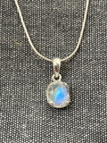 Moonstone Clasped Oval Pendant