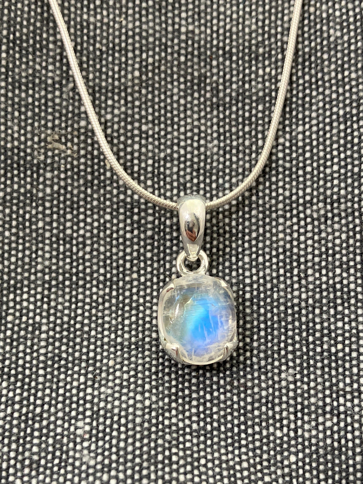 Moonstone Clasped Oval Pendant