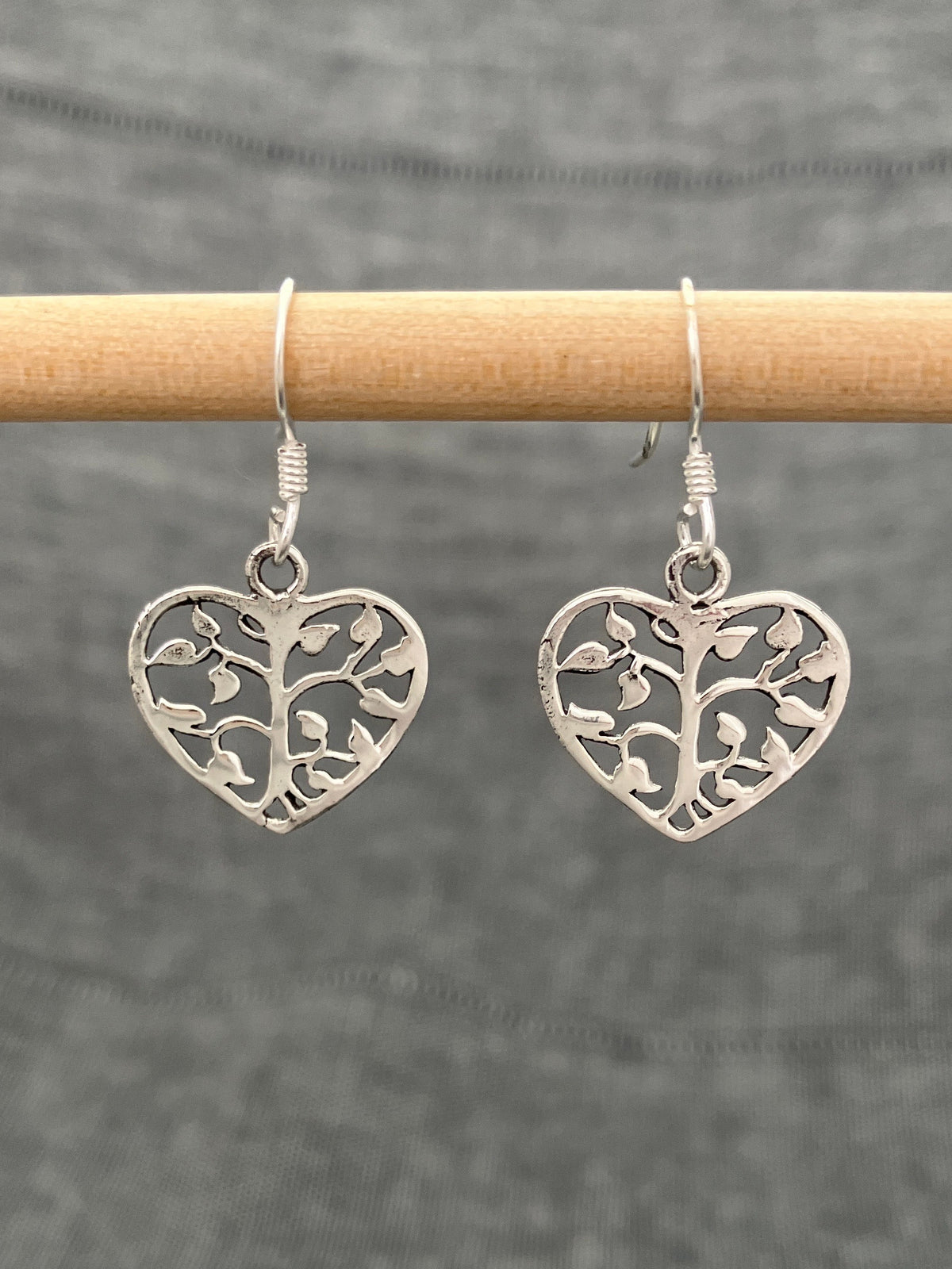 Tree Heart Earrings