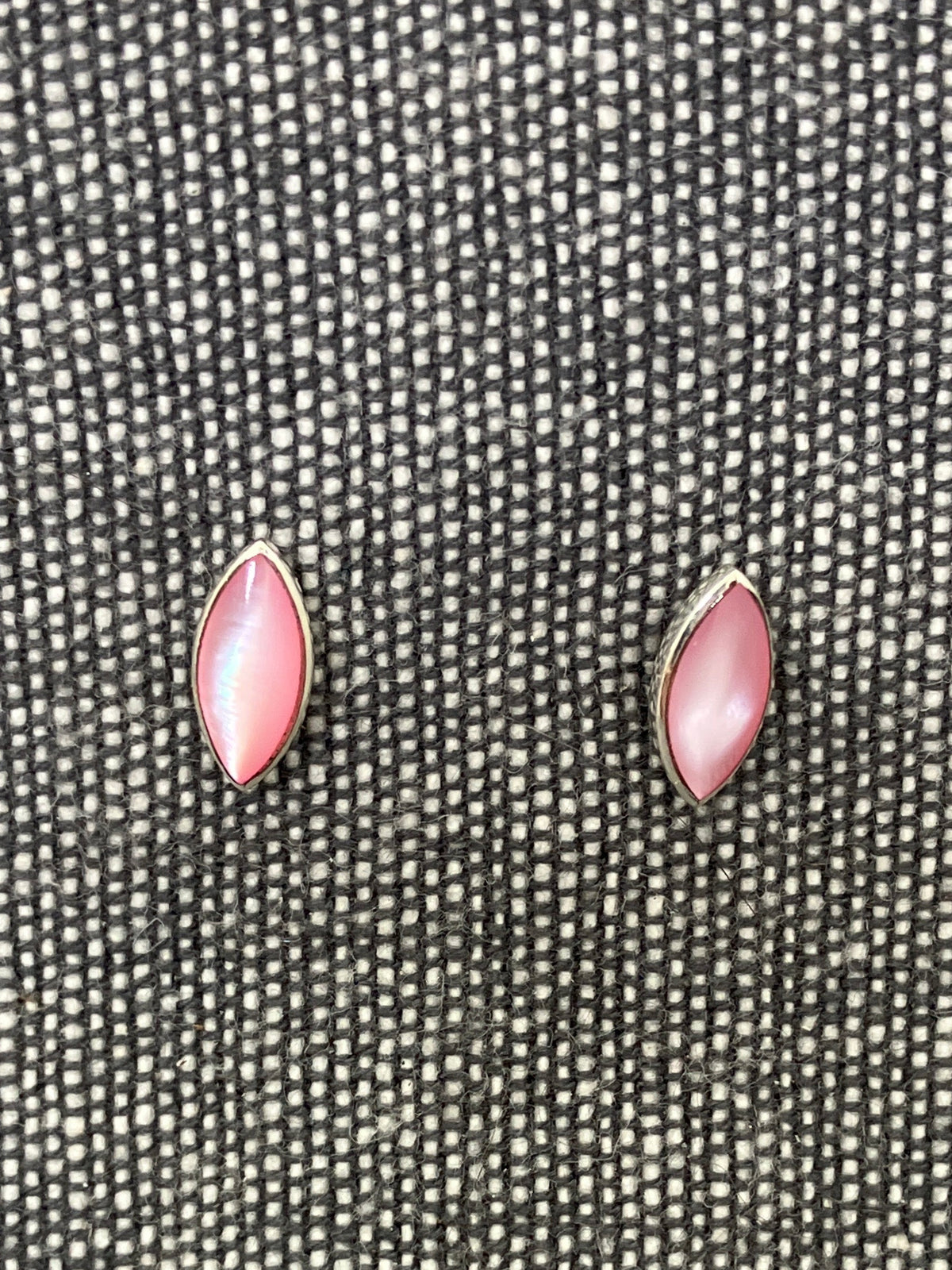 Pink Shell Marquise Studs