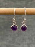 Amethyst Little Round Earrings