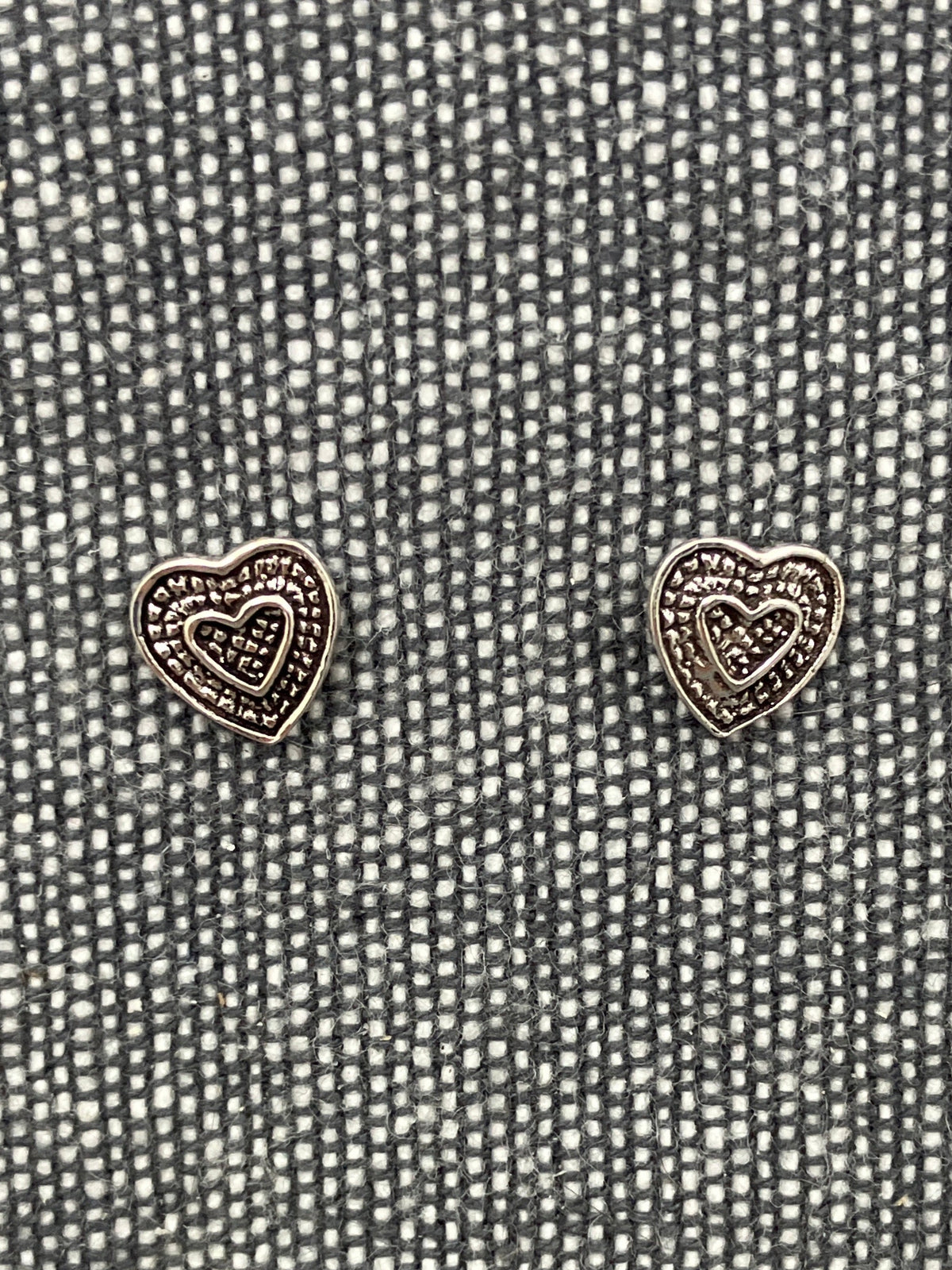 Heart In A Heart Studs