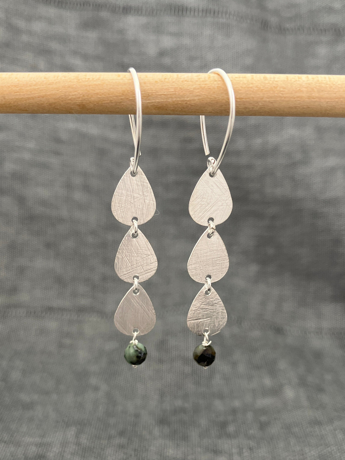 Turquoise Triple Drop Earrings