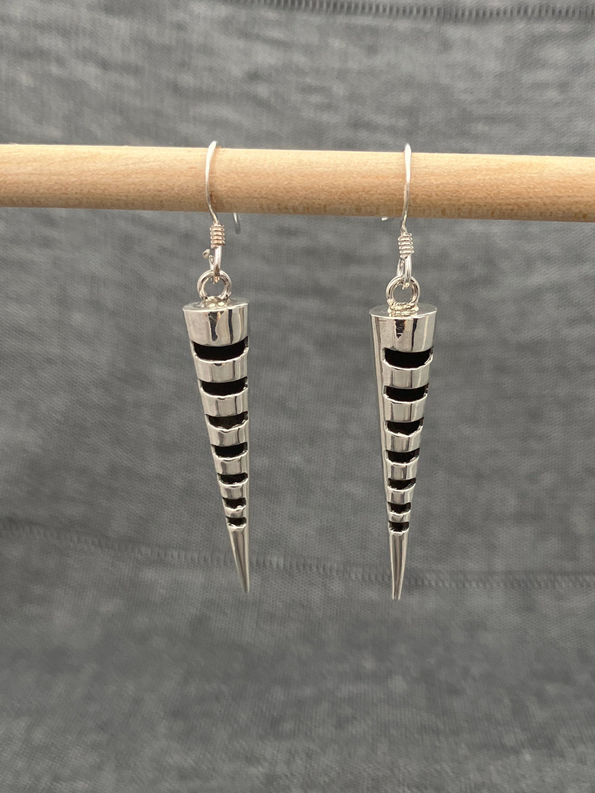Slotted Cone Earrings