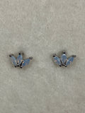 Tiara Triple Opal Studs