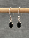 Black Onyx Marquise Earrings