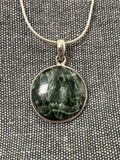 Seraphinite Circle Pendant