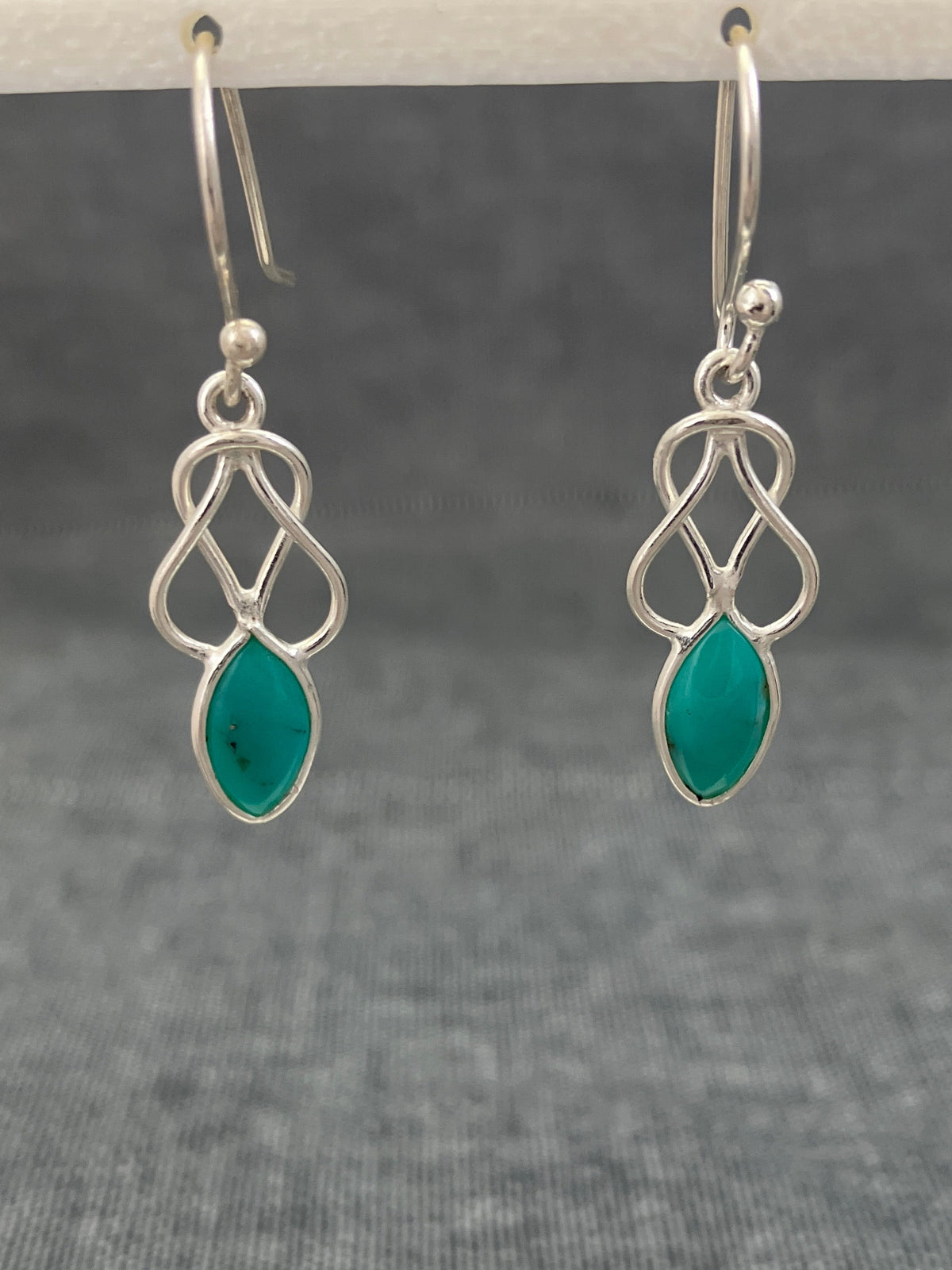 Turquoise Knot Earrings