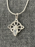 Moonstone Celtic Cross Pendant