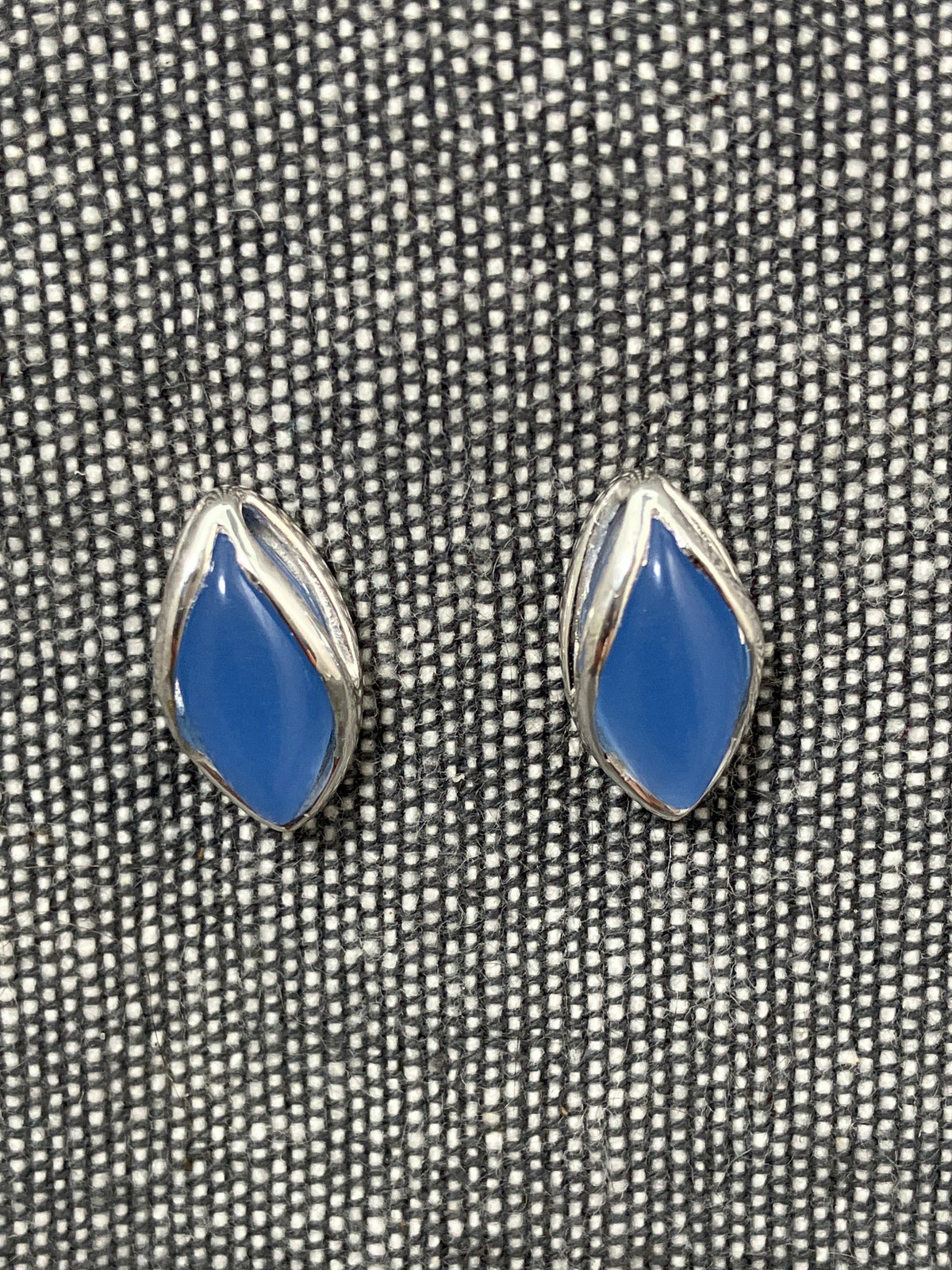 Blue Chalcedony Parting Stone Studs