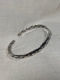 Woven Silver Cuff