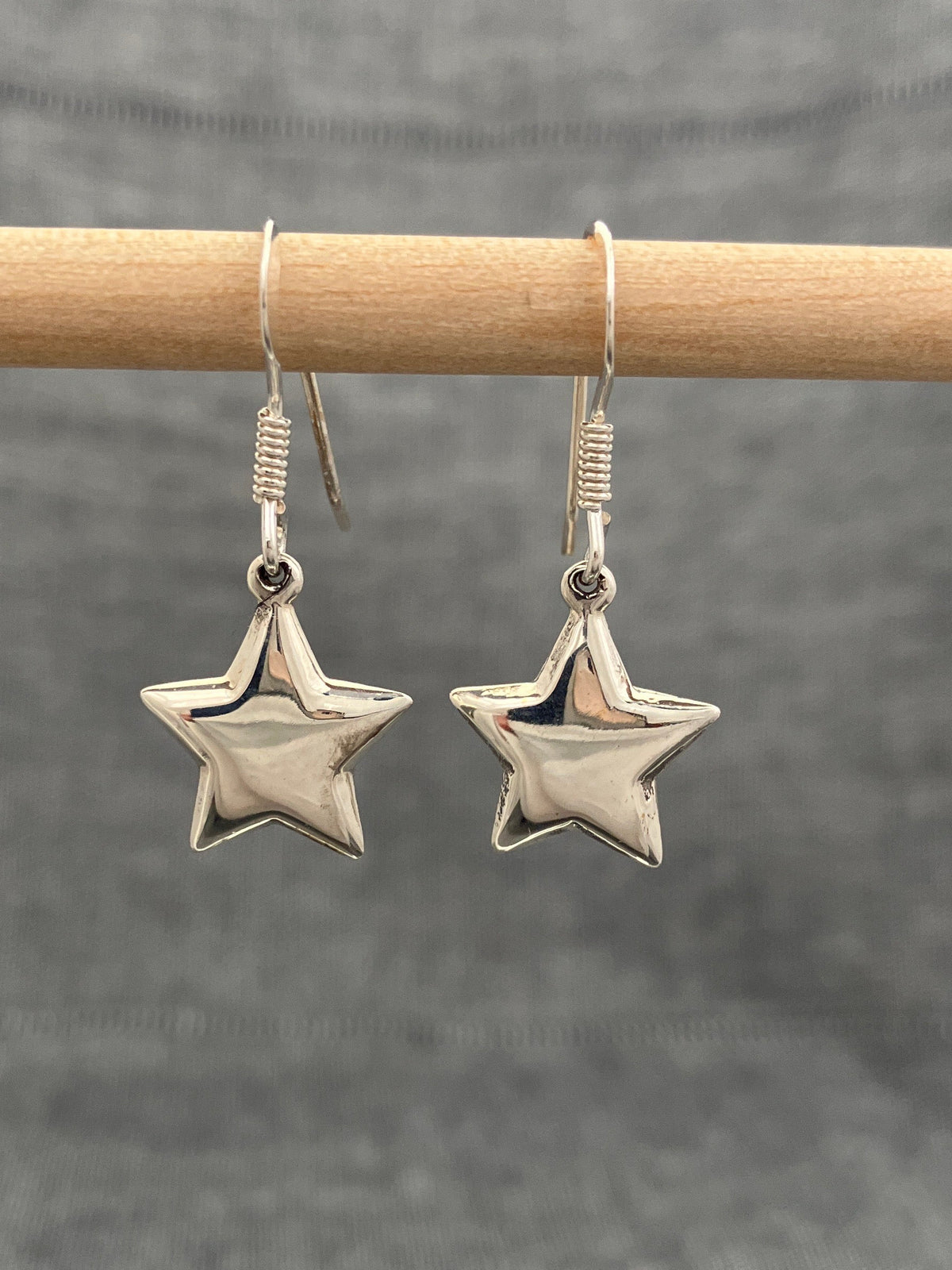 Plain Hollow Star Earrings