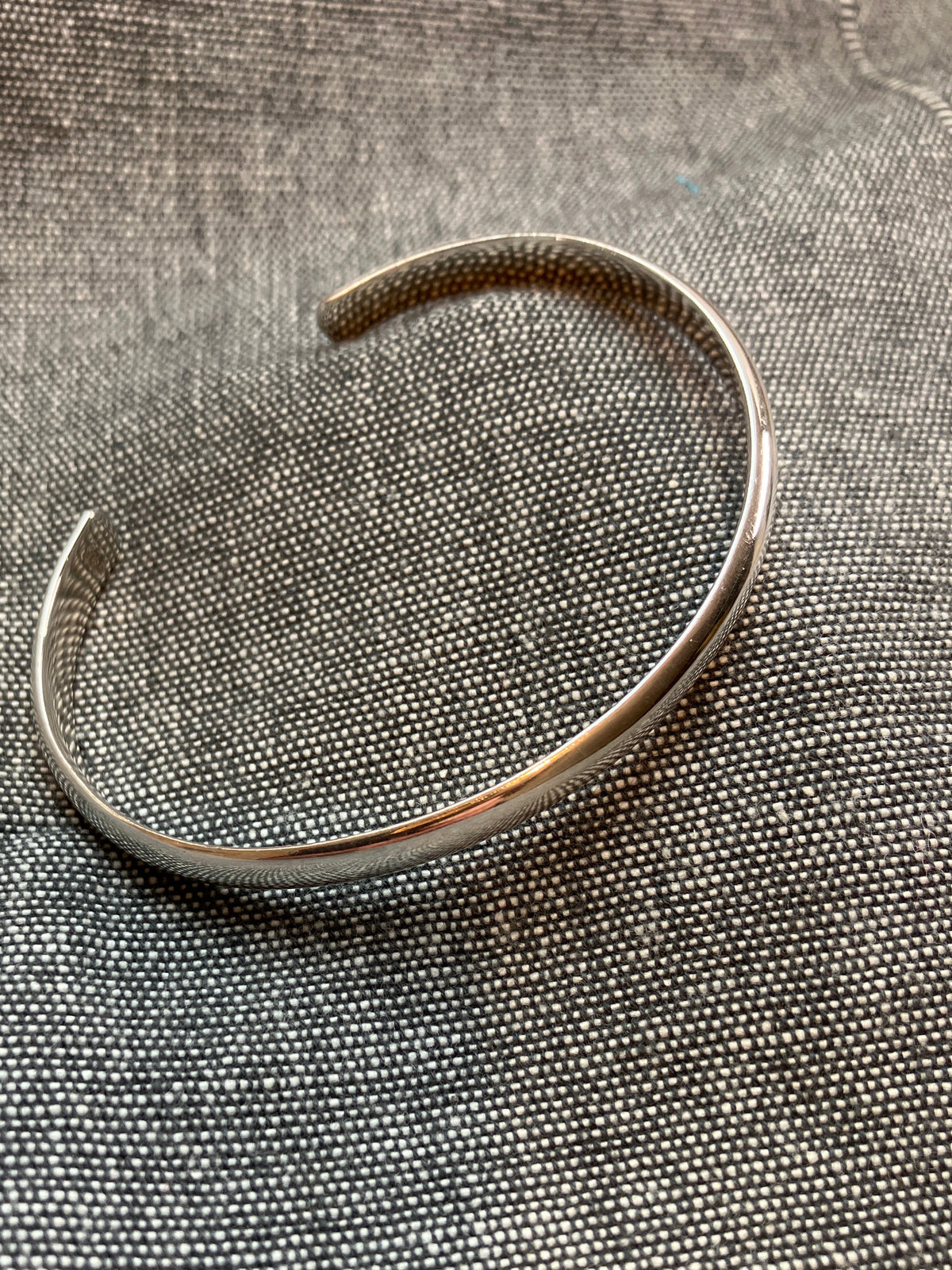 Plain Polished Cuff Bangle