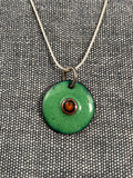 Green Disc Pendant