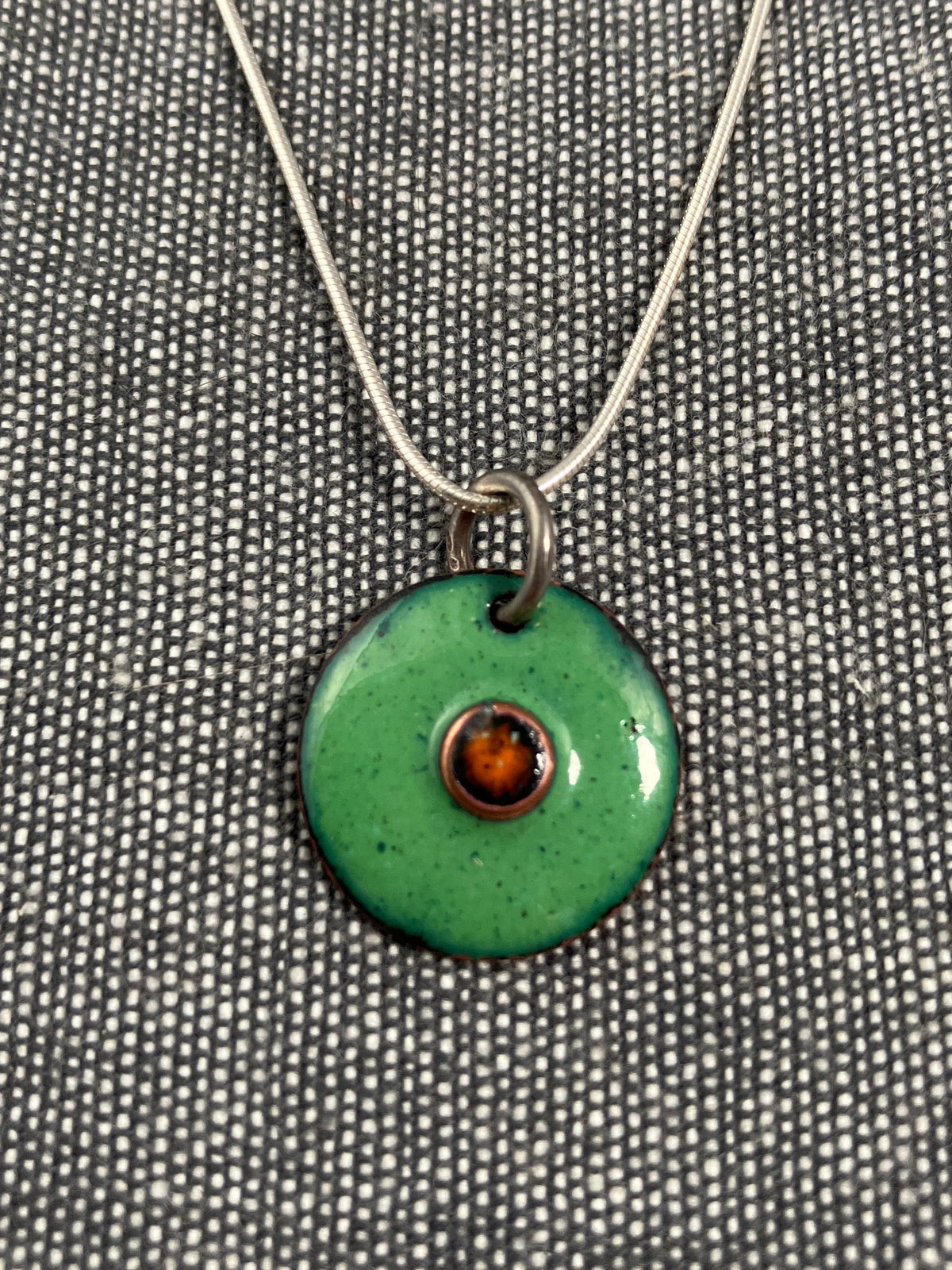 Green Disc Pendant