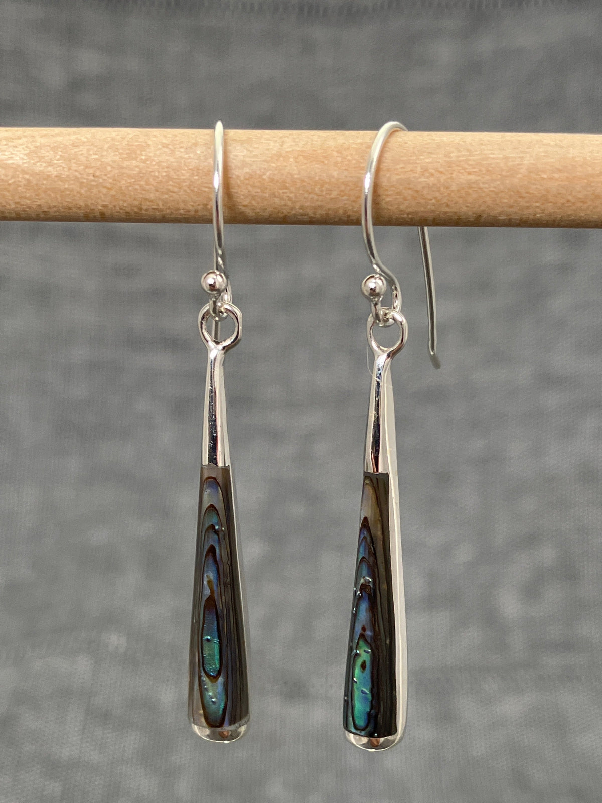 Paua Shell Clubs Earrings