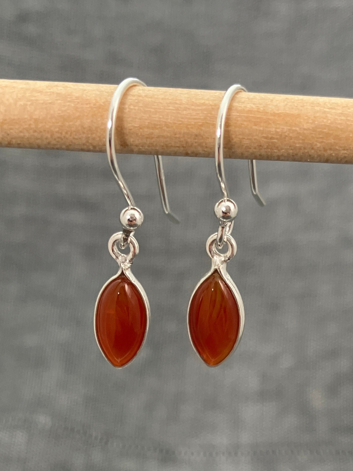 Carnelian Marquise Earrings
