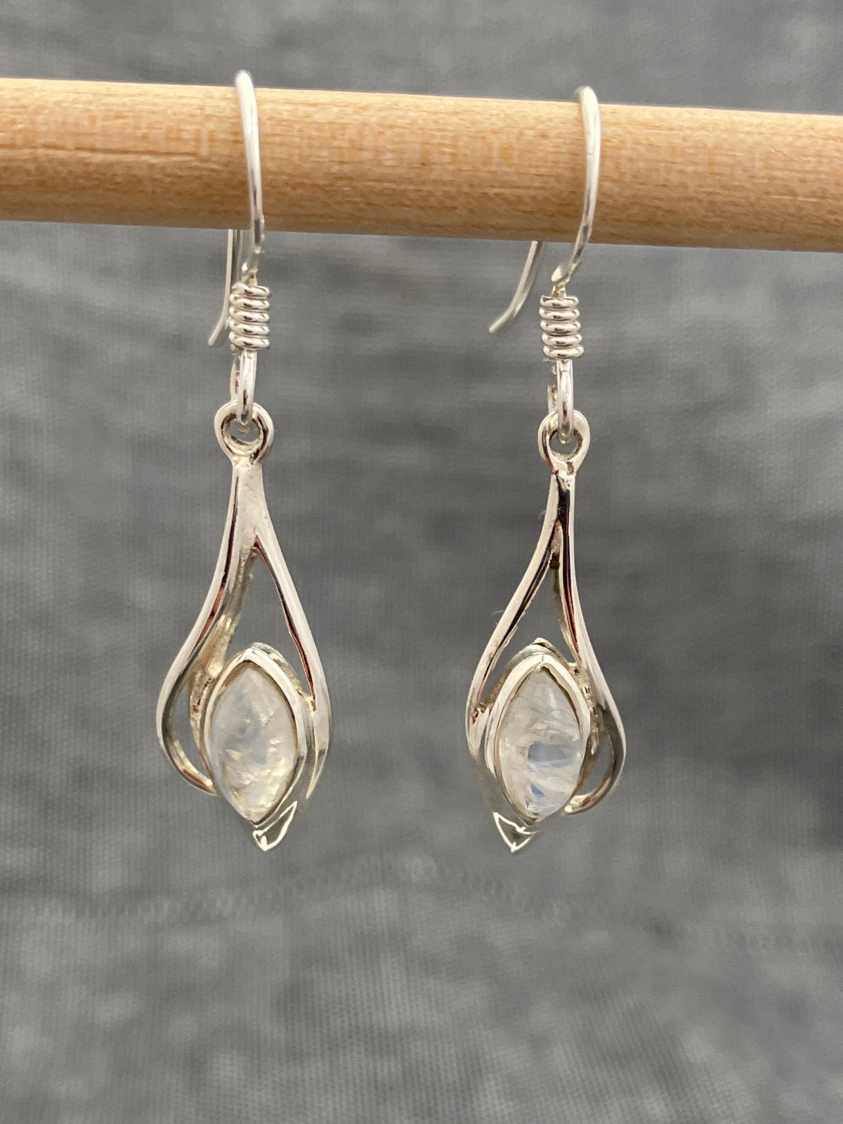 Moonstone Tendril Earrings