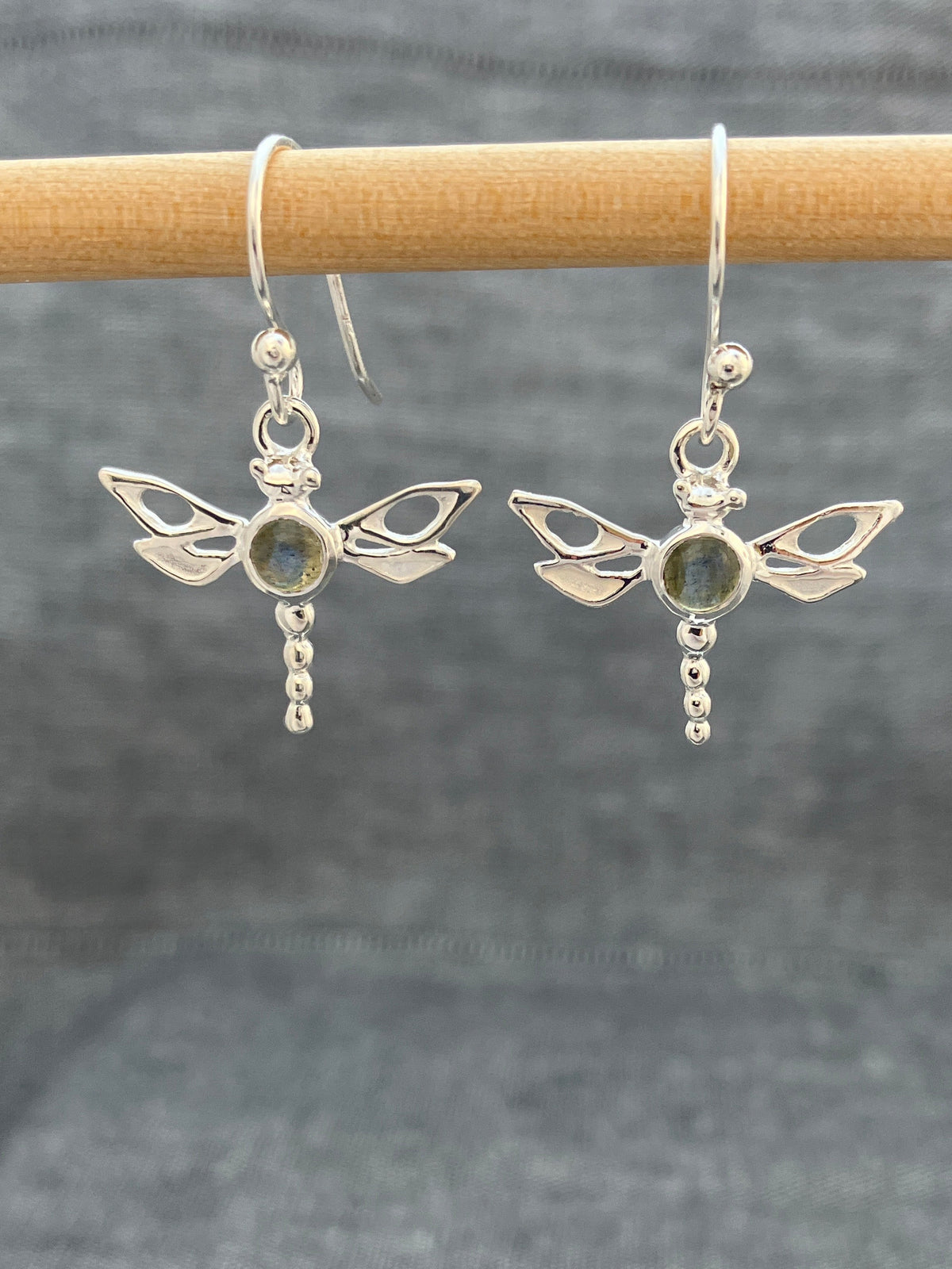 Labradorite Dragonfly Earring