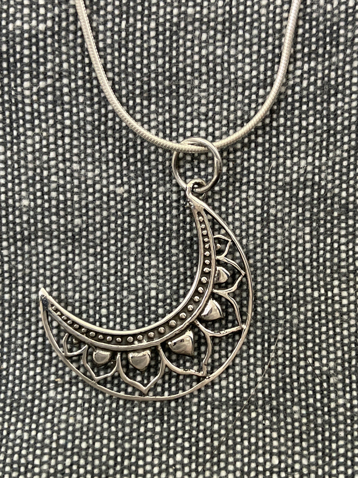 Indian Tiara Moon Pendant