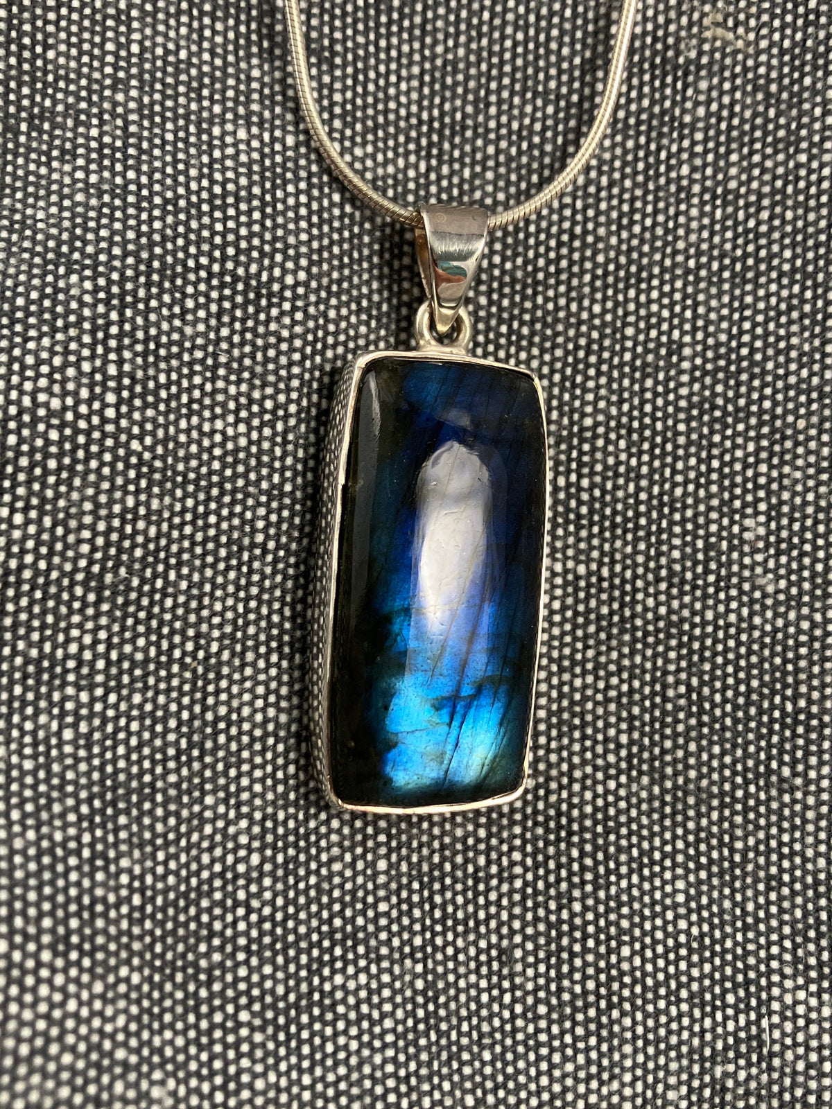 Labradorite Rectangle Pendant