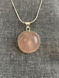 Rose Quartz Round Pendant