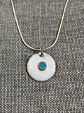 Light Grey Disc Pendant