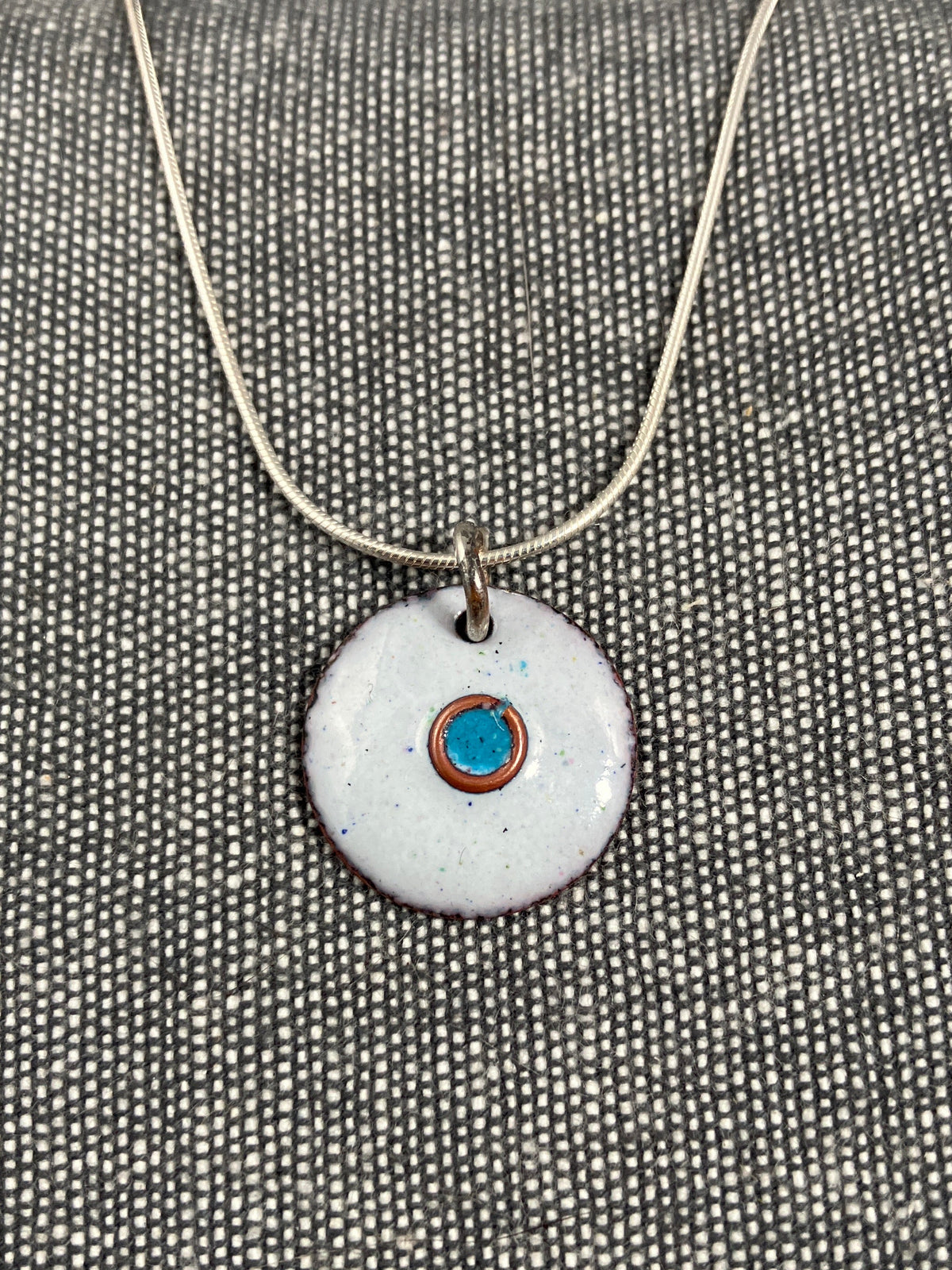 Light Grey Disc Pendant