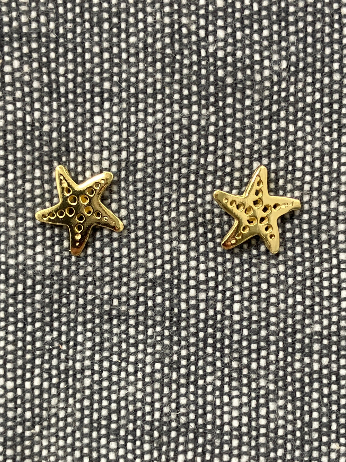 Holey Star Gold Plated Studs