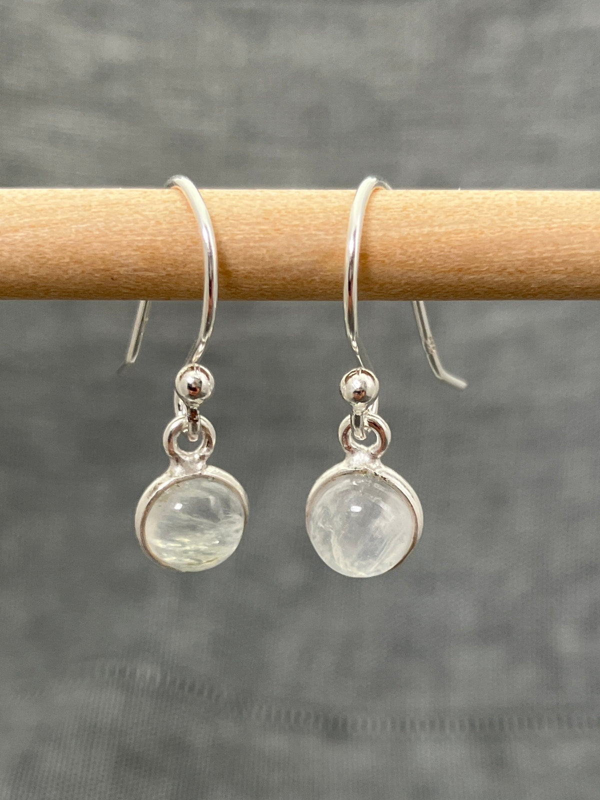 Moonstone Little Round Earrings