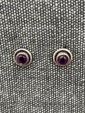 Amethyst Saucer Studs