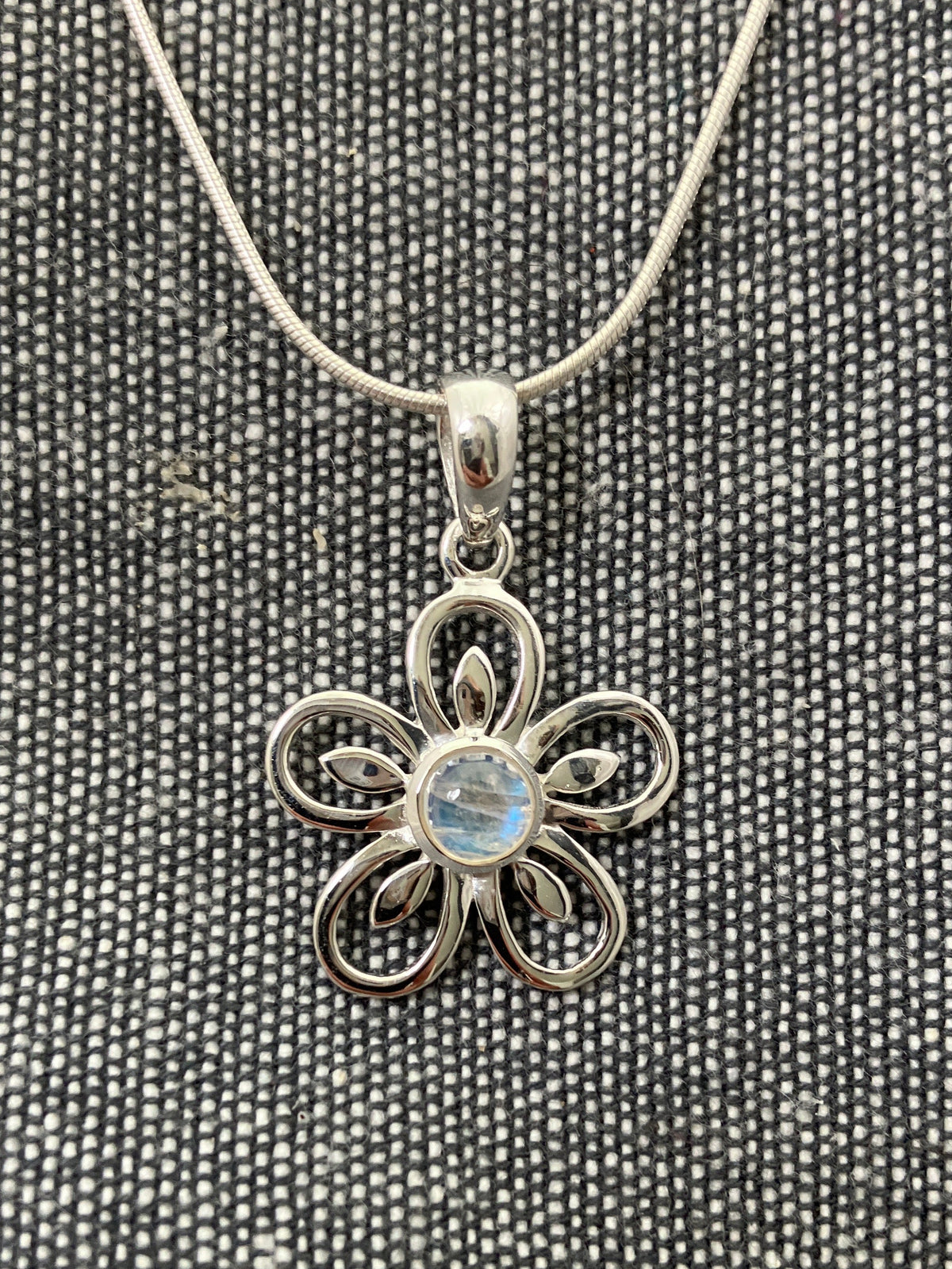 Moonstone Lazy Daisy Pendant