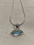 Blue Topaz Little Eye Pendant