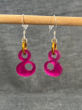 Shimmer Pink Blobs Earrings