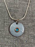 Grey Disc Pendant