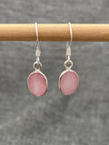 Pink Shell Oval Earrings