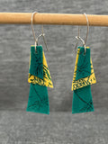 Nocean Teal Yellow Bits & Bobs Earrings