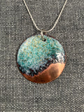 Round coast Copper Tip Pendant